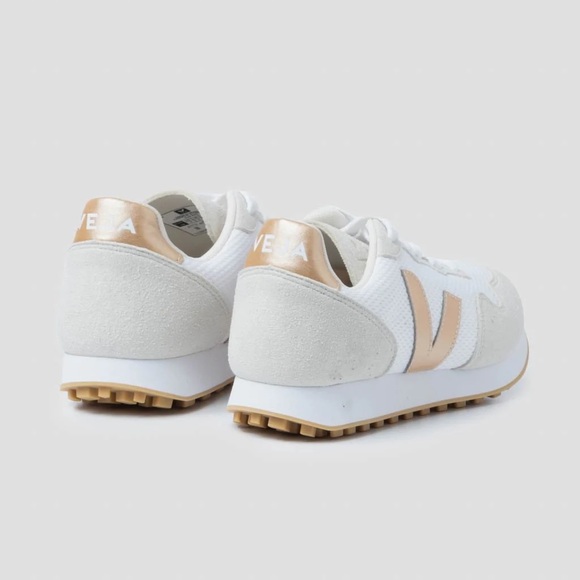 Veja SDU Rec Sneaker White & Gold - Picture 3 of 6
